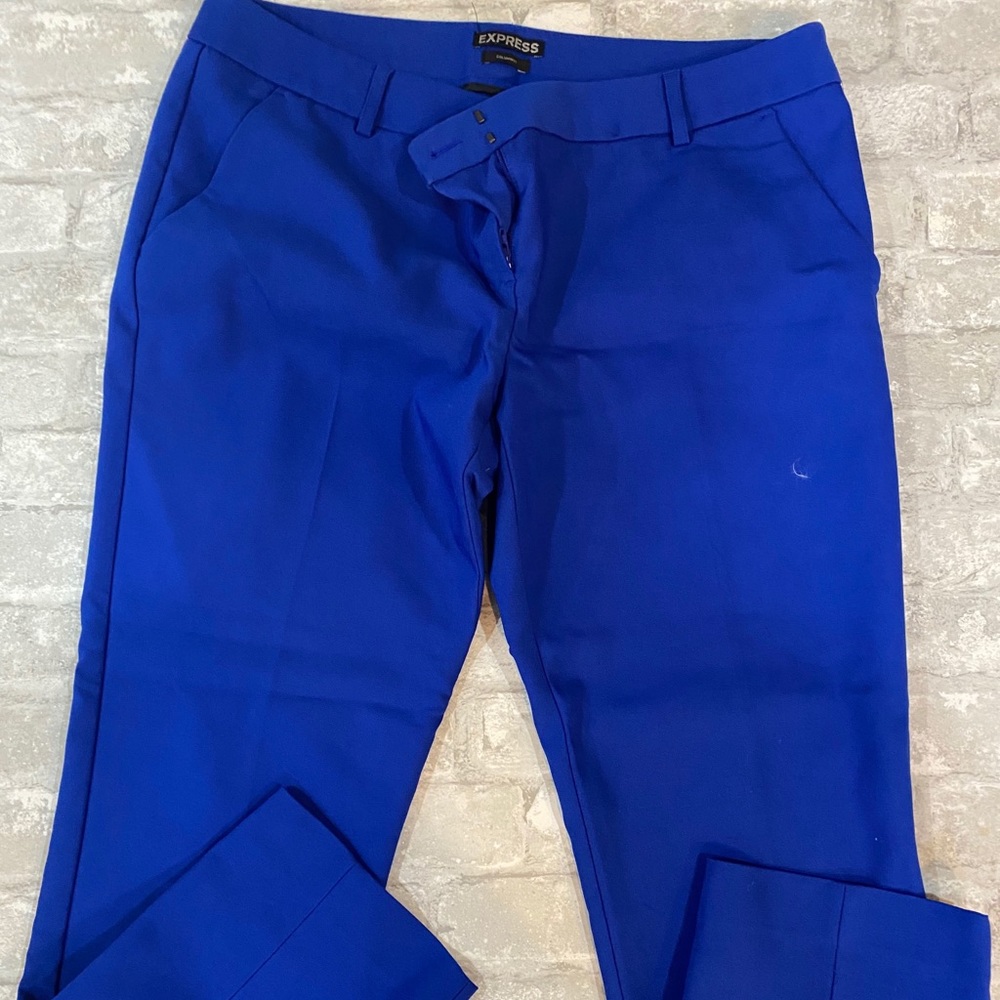 Express Columnist Cobalt Blue Dress Pants
